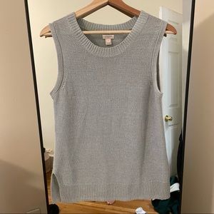 JCrew blue sleeveless sweater